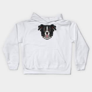 Border Collie Dog Kids Hoodie